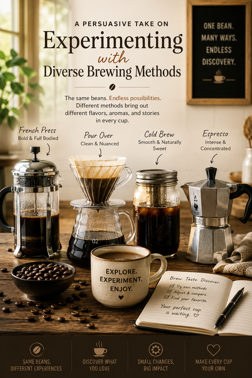 A Persuasive Take on Experimenting with Diverse Brewing Methods