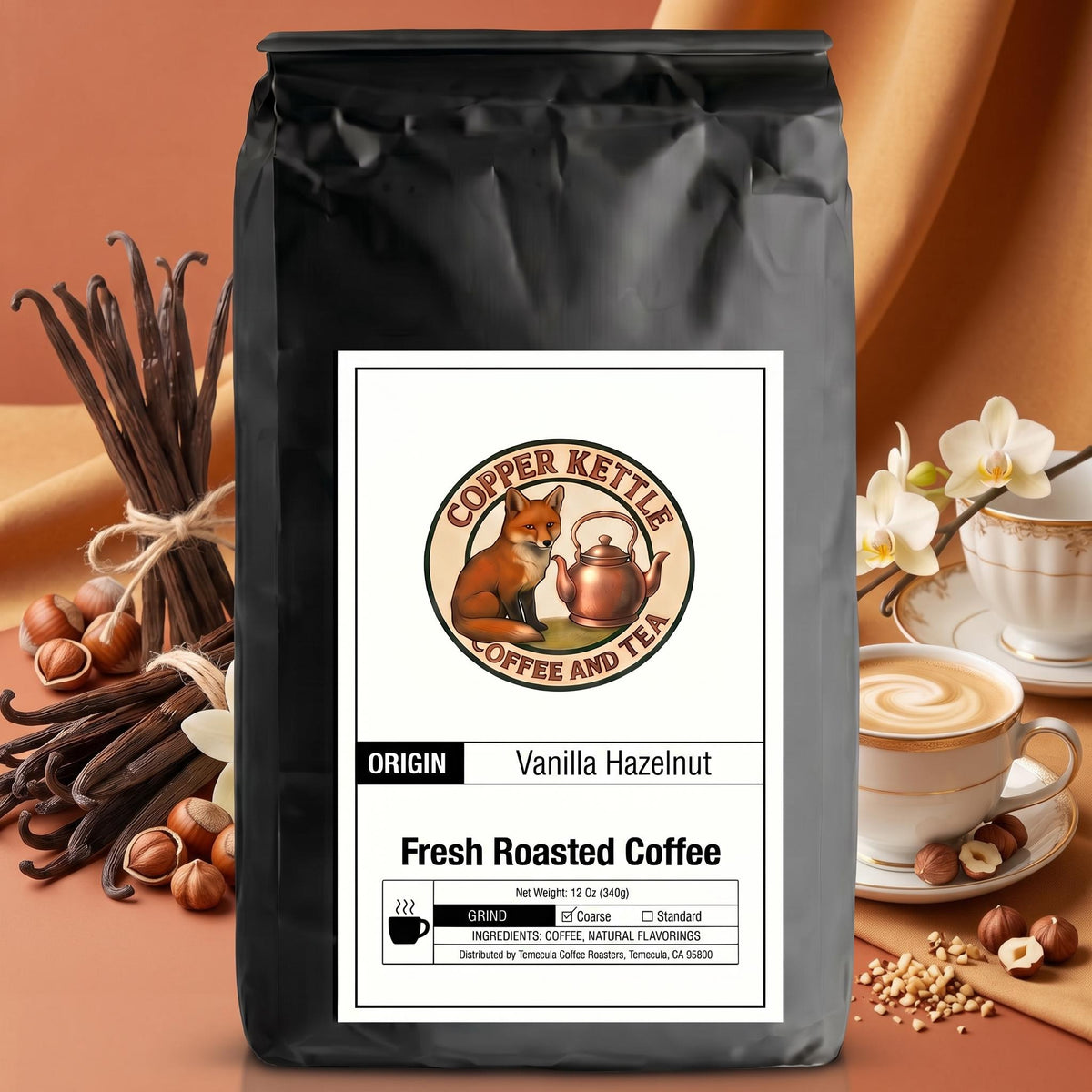 Vanilla Hazelnut Coffee – Medium Roast Arabica
