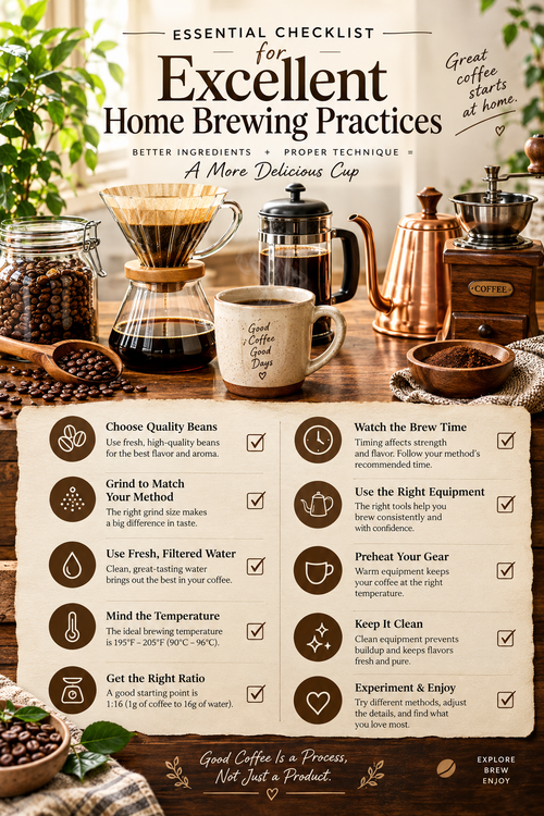 Essential Checklist for Excellent Home Brewing Practices
