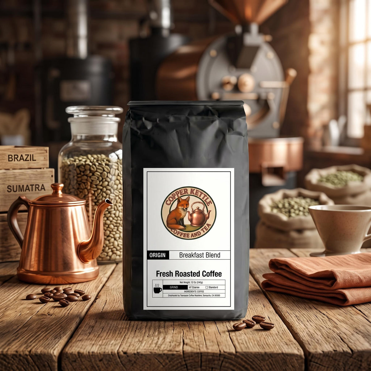 Breakfast Blend Coffee – Smooth Medium Roast with Premium Robusta
