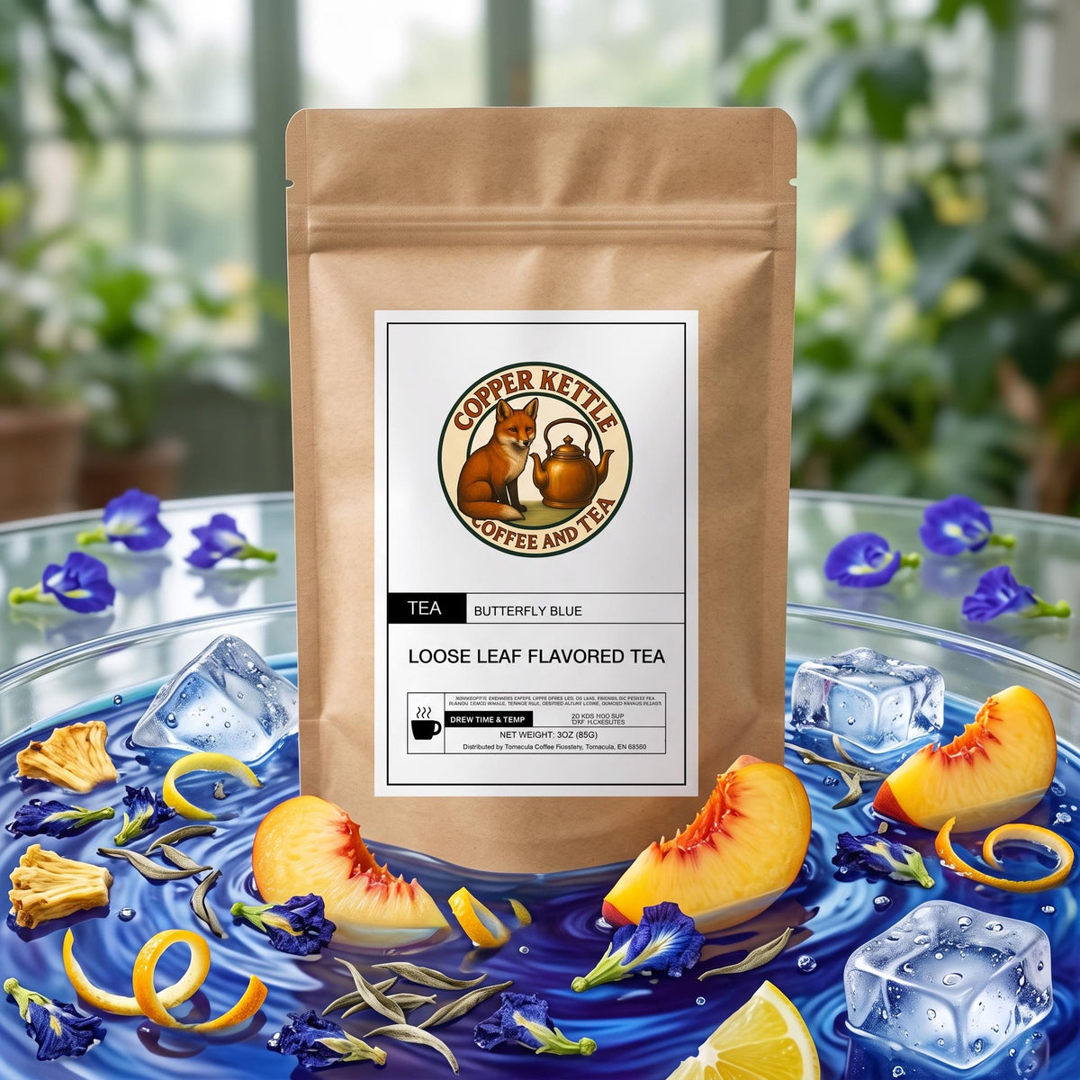 Butterfly Blue Herbal Tea – Caffeine‑Free Tropical Peach & Citrus Blen ...