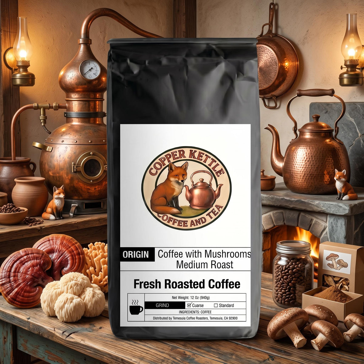 Coffee with Mushrooms Medium Roast