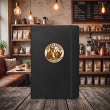 Copper Kettle Coffee and Tea - Fox & Kettle Logo - Hardcover Journal - Black